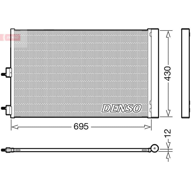 Denso Air Conditioning Condenser DCN17061