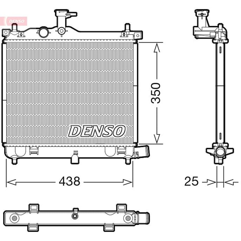 Denso Engine Radiator DRM41021