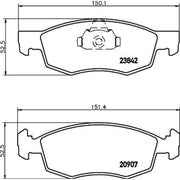 DON Front Brake Pad Set PCP1429