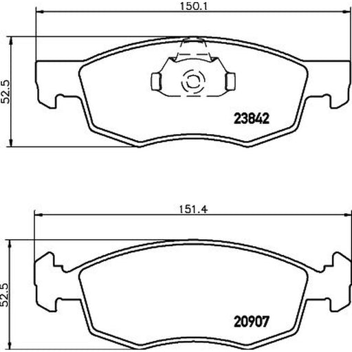 DON Front Brake Pad Set PCP1429