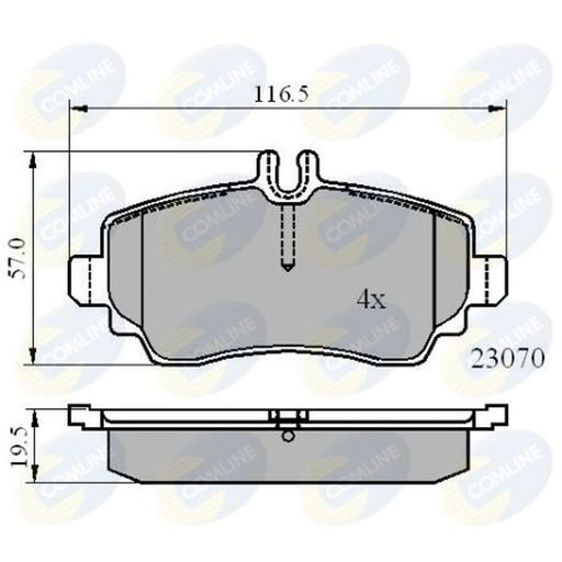 Comline 4 x Front Brake Pad Set CBP01318
