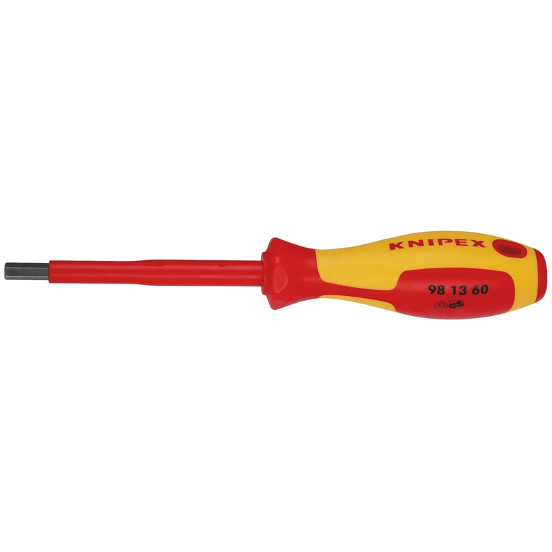 KNIPEX Insulated Hexagon Screwdriver 6x75mm Model 98 13 60