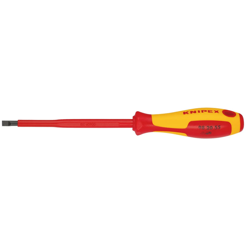 KNIPEX VDE Insulated Slotted Screwdriver 5.5 x 125mm