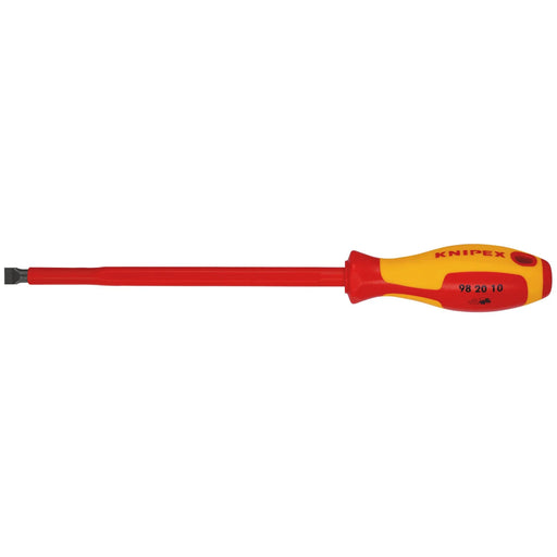 KNIPEX Insulated Slotted Screwdriver 10 x 200mm 98 20 10