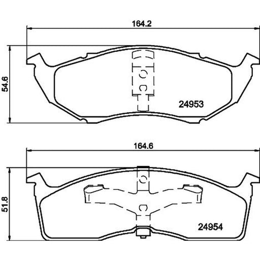 Mintex Front Brake Pad Set MDB1783