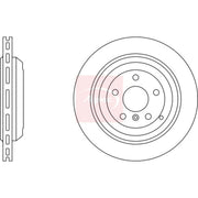 Apec 2 x Vented Rear Brake Discs DSK2384