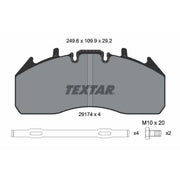 Textar Front Brake Pad Set 2917402