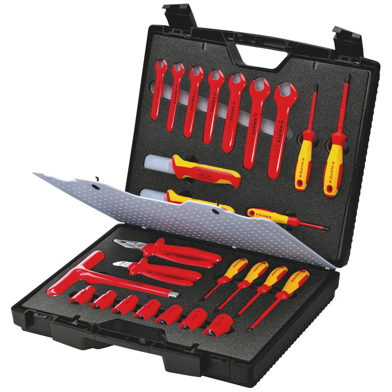 KNIPEX Tool Case 98 99 12 with Insulated Tools, 26 Pieces