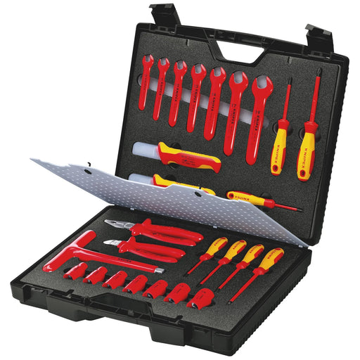 KNIPEX Tool Case 98 99 12 with Insulated Tools, 26 Pieces