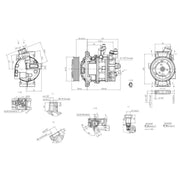 Hella Air Conditioning Compressor 8FK 366 200-491
