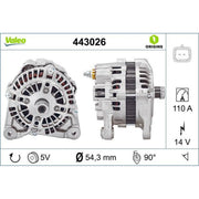 Valeo Car Alternator 12V 443026