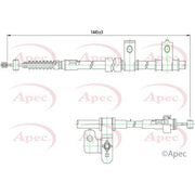 Apec Handbrake Cable Left Rear CAB1225