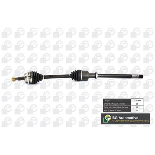 BGA CV Drive Shaft Driveshaft Front Right DS7352R