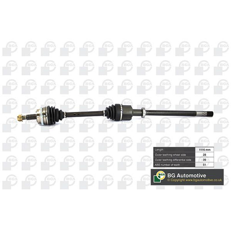 BGA CV Drive Shaft Driveshaft Front Right DS7352R