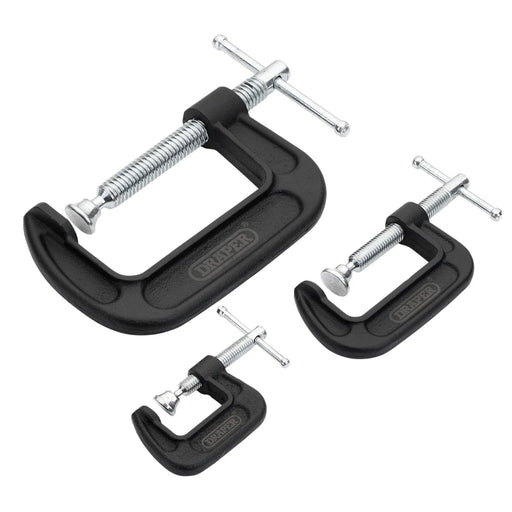 Draper Heavy Duty G-Clamp Set 3 Piece