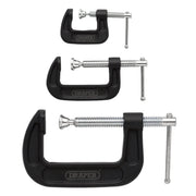 Draper Heavy Duty G-Clamp Set 3 Piece