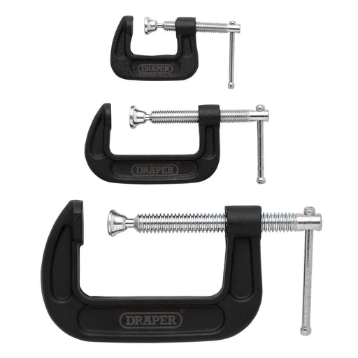 Draper Heavy Duty G-Clamp Set 3 Piece