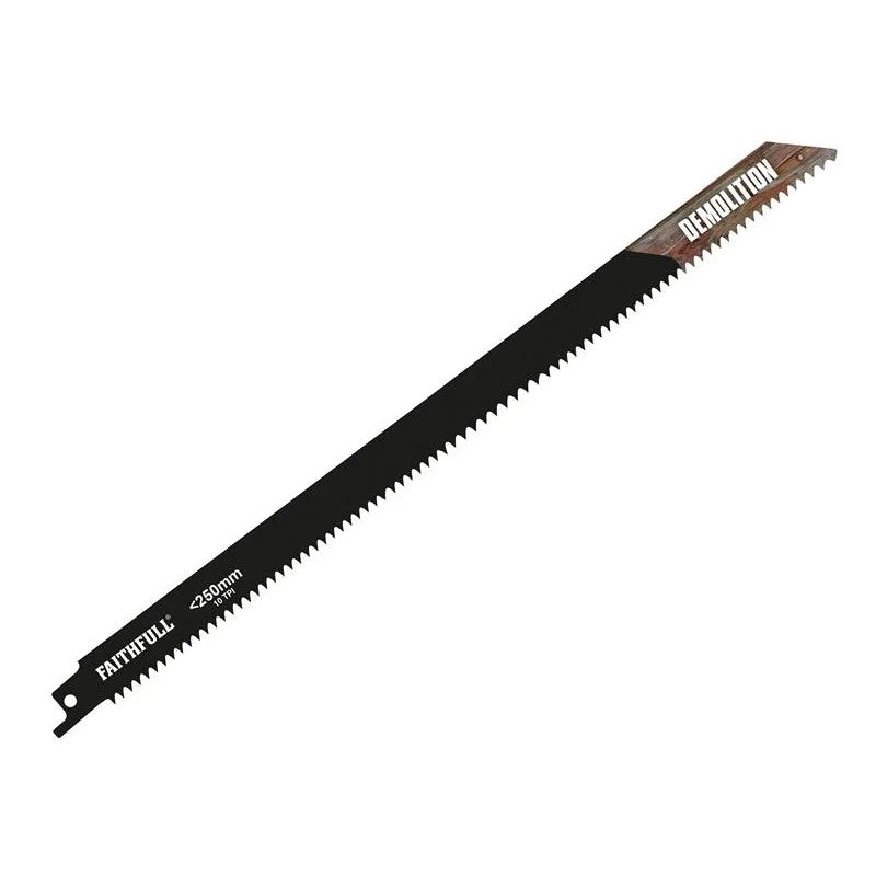 Faithfull S1120HF Bi-Metal Sabre Saw Blade Demolition 300mm 10 TPI (Pack 5)