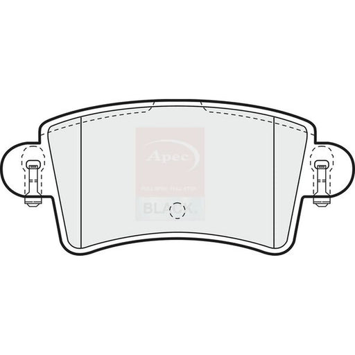 Apec Rear Brake Pad Set PAD1197B