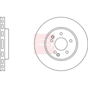 Apec 2 x Vented Front Brake Discs DSK921
