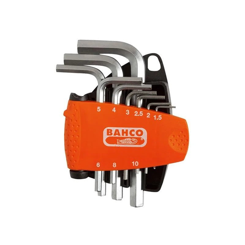 Bahco BE-9878 Metric Hex L-Key Set, 9 Piece - BE-9878
