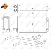 NRF Heater Matrix Core Heat Exchanger 58617