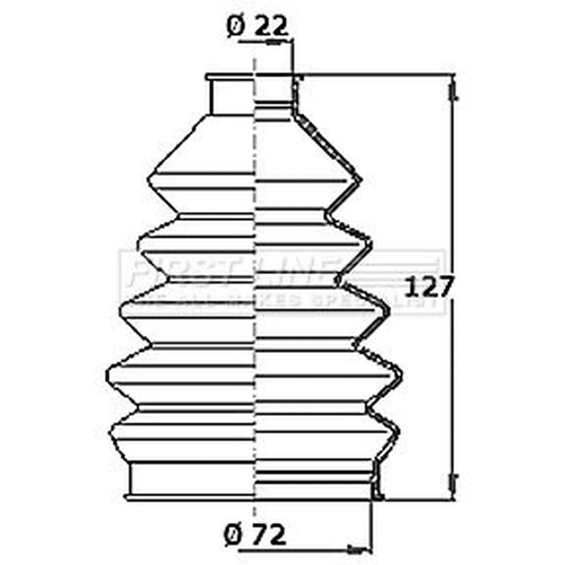 First Line Drive Shaft Bellow Kit Front Left Polychloroprene (Neop FCB2351R