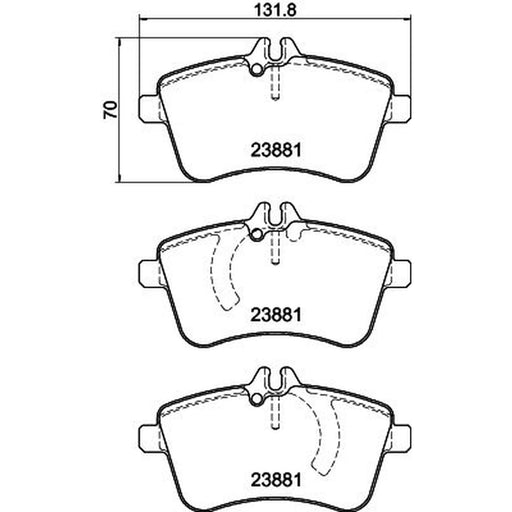 DON Front Brake Pad Set PCP1340