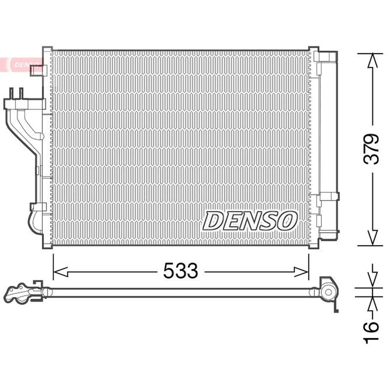 Denso Air Conditioning Condenser DCN41004