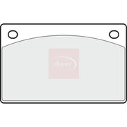 Apec Rear Brake Pad Set PAD1935