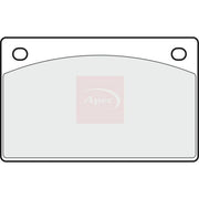 Apec Rear Brake Pad Set PAD1935