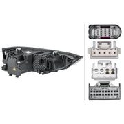 Hella Headlight Headlamp LED Left 1LL 354 838-071