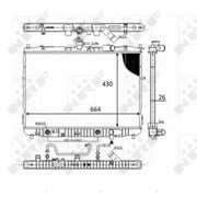 NRF Engine Radiator 59043