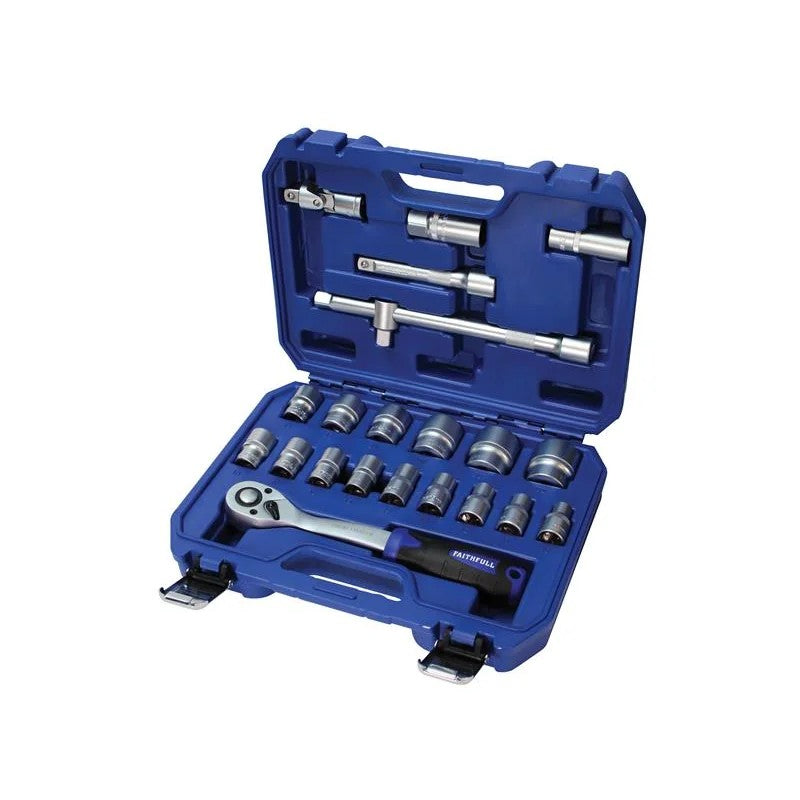 Faithfull 1/2in Drive Socket Set, 22 Piece - FAISOC1222MN