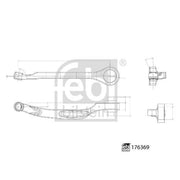 Febi Control/Trailing Arm Front Right 176369