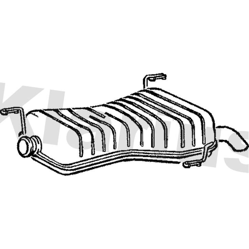 Klarius Box With Tail Pipe Rear PG504G