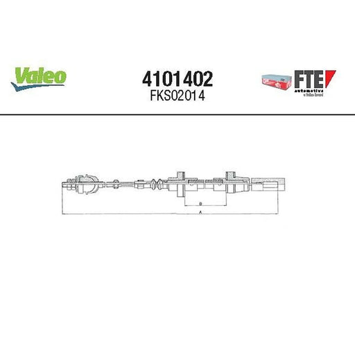 Valeo Clutch Control Cable Pull 4101402