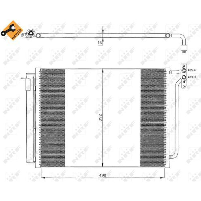 NRF Air Conditioning Condenser 35406