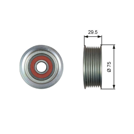 Gates V-Ribbed Belt Deflection/Guide Pulley T36447