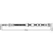 Abtex Brake Hydraulic Hose Line Front ABH1253