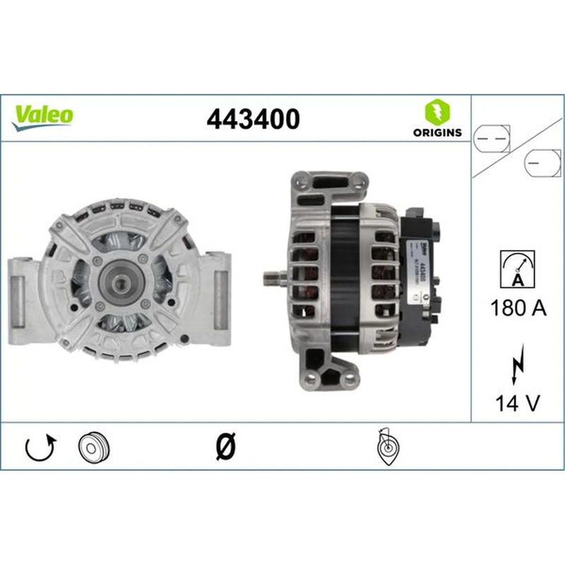 Valeo Car Alternator 12V 443400