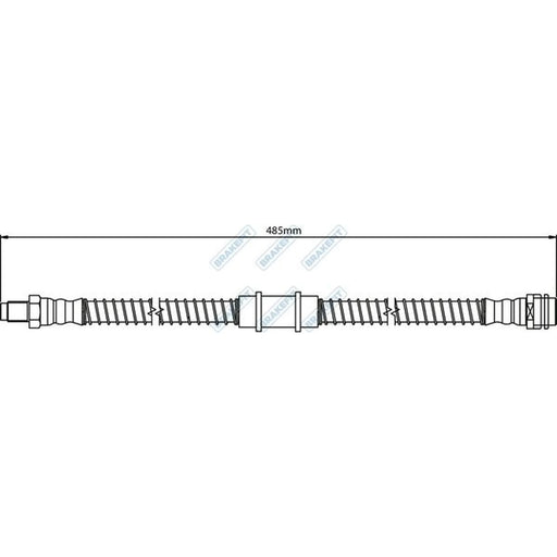 Apec Brake Hydraulic Hose Line Front BHO4261