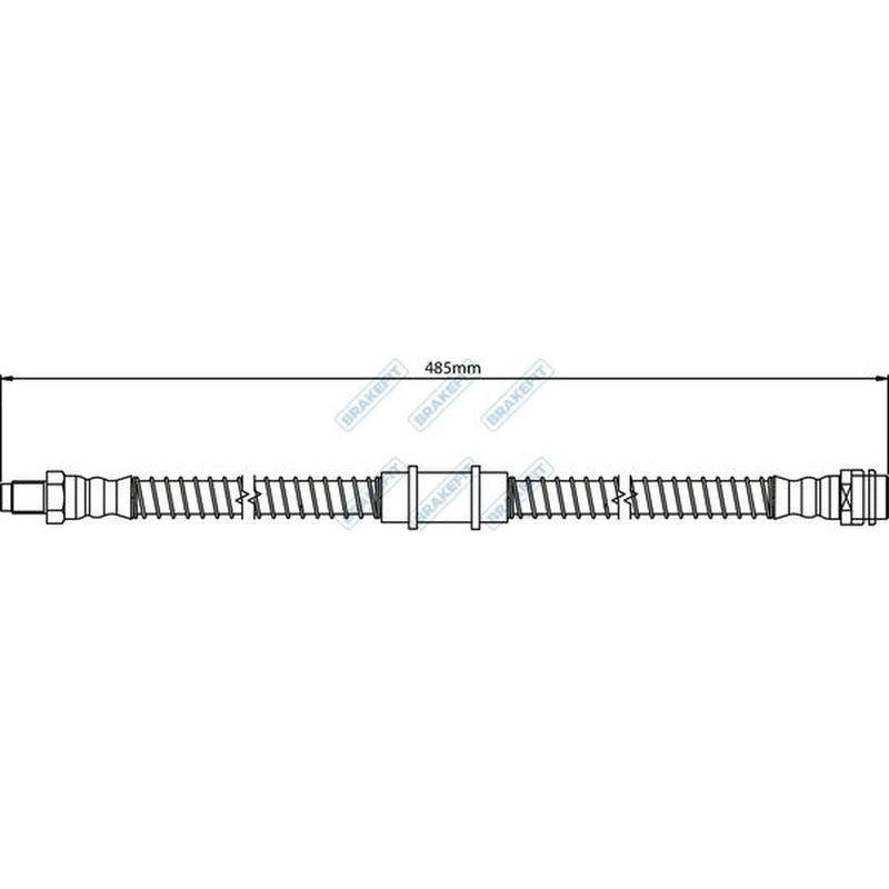 Apec Brake Hydraulic Hose Line Front BHO4261