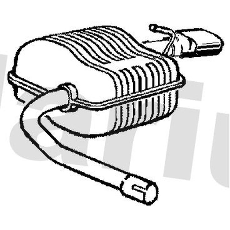 Klarius Box With Tail Pipe Right Rear VO473J