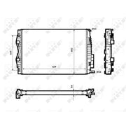 NRF Engine Radiator 53843