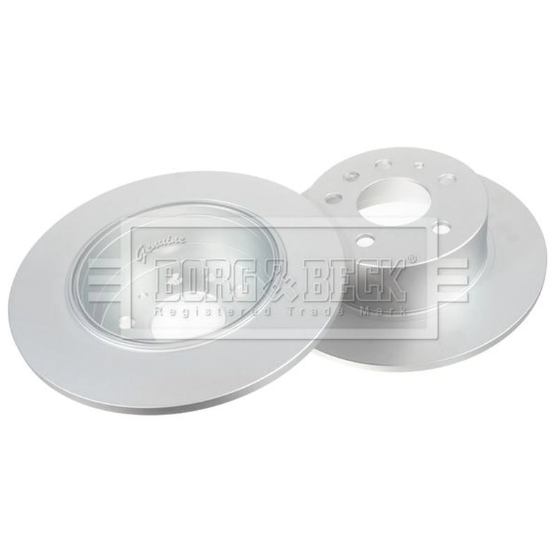 Borg & Beck 2 x Solid Rear Brake Discs BBD4825