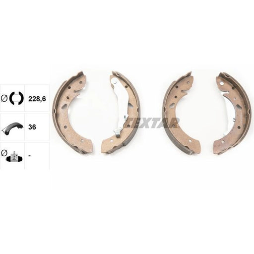 Textar Brake Shoe Set Axle Kit 91053400