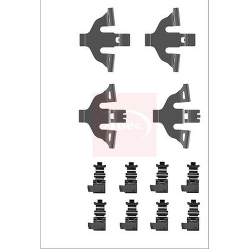 Apec Brake Pad Accessory Fitting Kit Front KIT1379