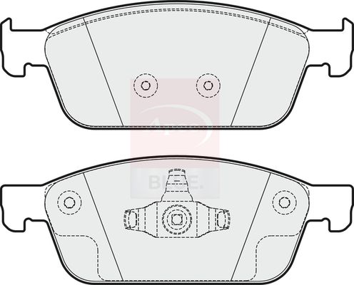 Apec Front Brake Pad Set fits Ford Transit Connect 2018 on 1.5