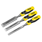 STANLEY® Hand Tools DYNAGRIP™ Bevel Edge Chisel with Strike Cap Set, 3 Piece
